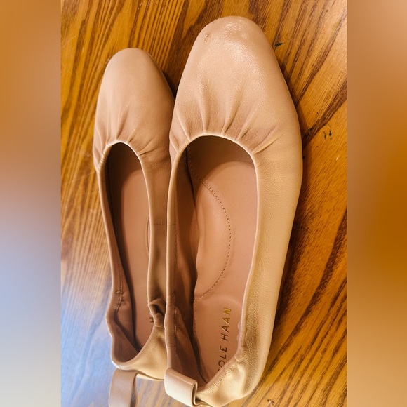 Cole Haan Shoes - Cole Haan Nude Leather Ballet Flats (shoe17)